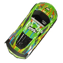 Voiture de course de dérive télécommandée de voiture de sport RC avec lumières LED vertes