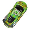 Voiture de course de dérive télécommandée de voiture de sport RC avec lumières LED vertes