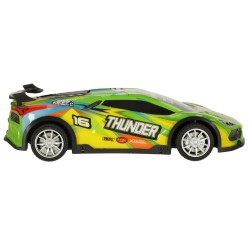 Voiture de course de dérive télécommandée de voiture de sport RC avec lumières LED vertes