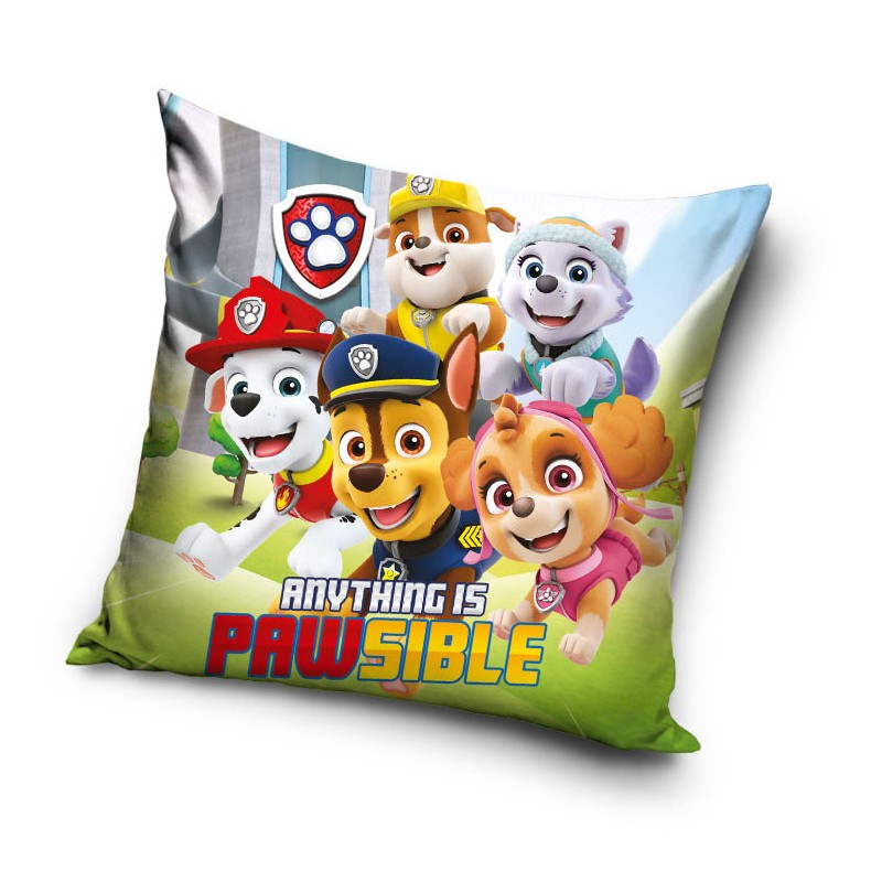 Paw Patrol Pawsible velvet cushion cover 40x40 cm