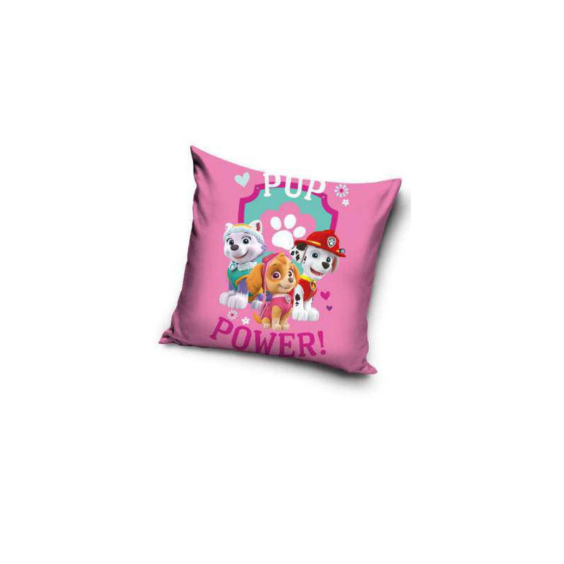 Paw Patrol Pup Power Velour Cushion Cover 40x40 cm