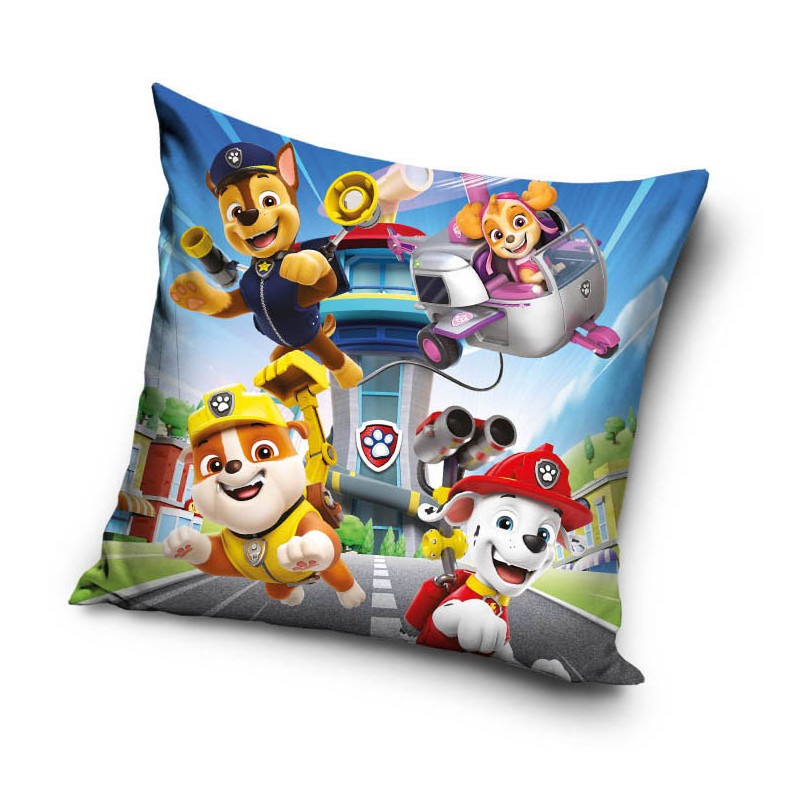 Housse de coussin en velours Paw Patrol Start 40x40 cm