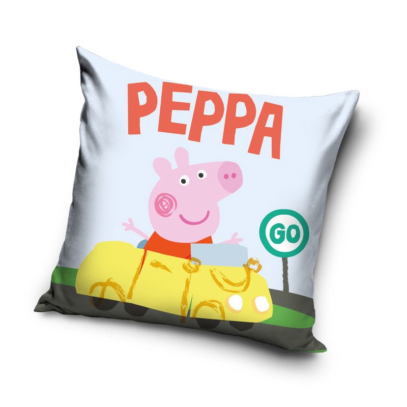 Peppa Pig Yellow Car pillowcase 40x40 cm