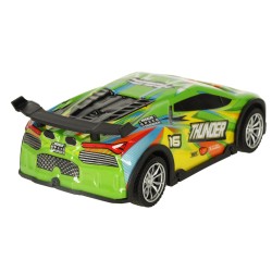 Voiture de course de dérive télécommandée de voiture de sport RC avec lumières LED vertes