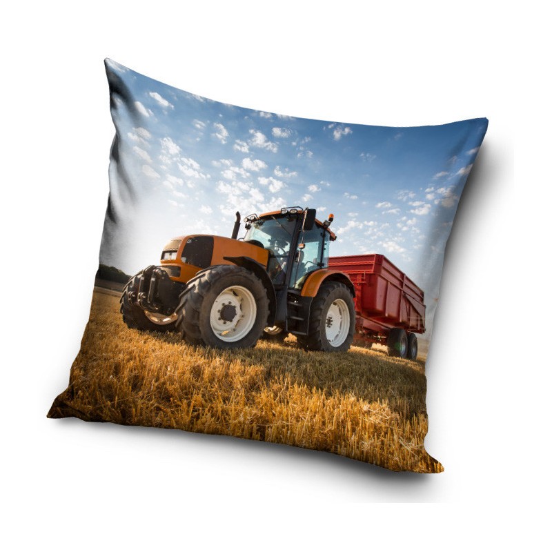 Taie d'oreiller tracteur 40*40 cm