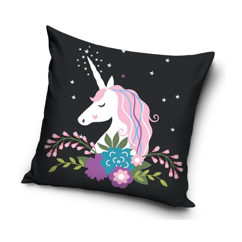 Taie d'oreiller licorne 40*40 cm