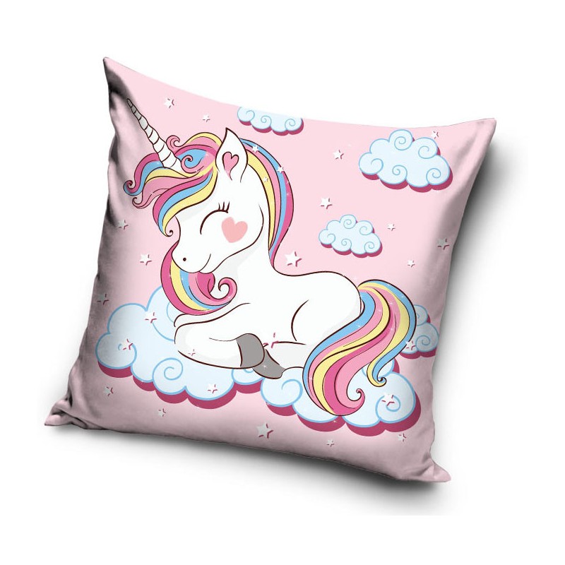 Taie d'oreiller licorne 40*40 cm