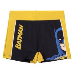 Short de bain jaune Batman pour enfants, short 5-12 ans