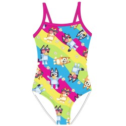 Maillot de bain pour enfant Bluey Rainbow, nageur 98-128 cm