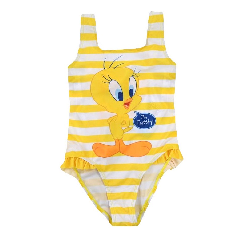 Maillot de bain pour enfant Tweety Looney Tunes, 92-128 cm