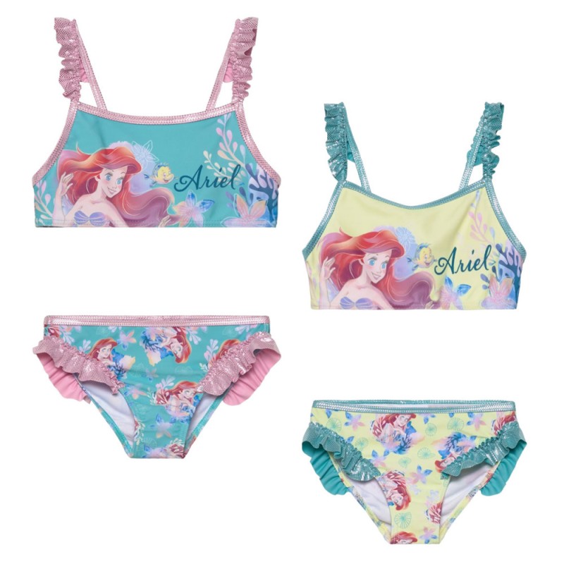 Maillot de bain pour enfants Disney Princess Ariel, bikini 3-6 ans