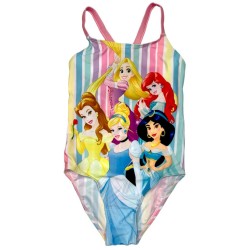 Maillot de bain rayé pour enfant Disney Princess, 98-128 cm