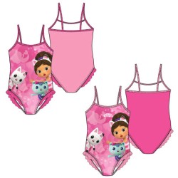 Maillot de bain rose pour enfants Gabby's Dollhouse, natation 3-8 ans