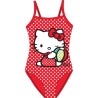 Maillot de bain rouge Hello Kitty pour enfants, natation 104-134 cm