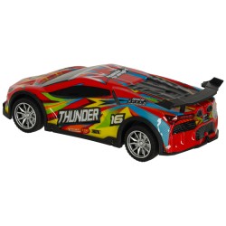 Voiture de course de dérive à télécommande de voiture de sport RC avec lumières LED rouges