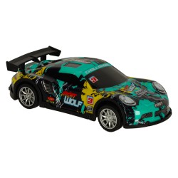 Voiture de sport RC bleu vert
