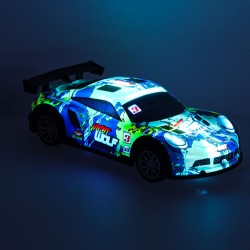 Voiture de sport RC bleu vert