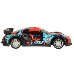 Voiture de sport RC bleu rouge