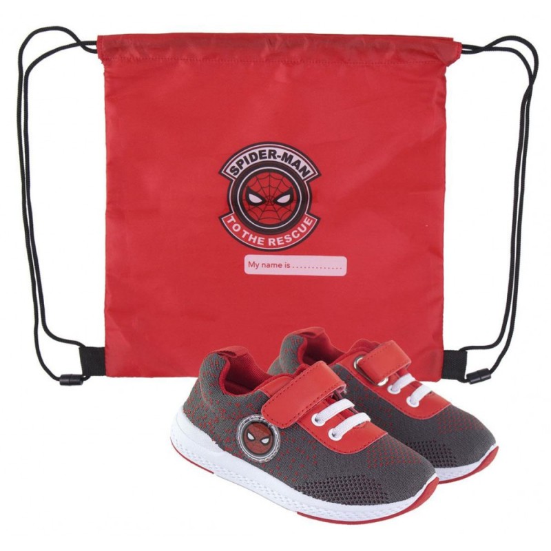 Spiderman street shoes with gym bag 24