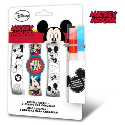 Disney Mickey  Fun digital watch + colorable watch strap set