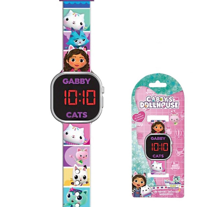 Gabby's Dollhouse Smoothie Land digital LED watch