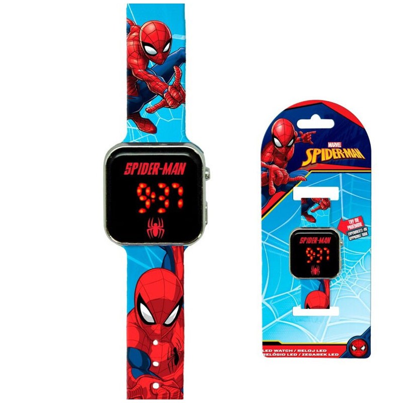 Spiderman Blue digital LED watch