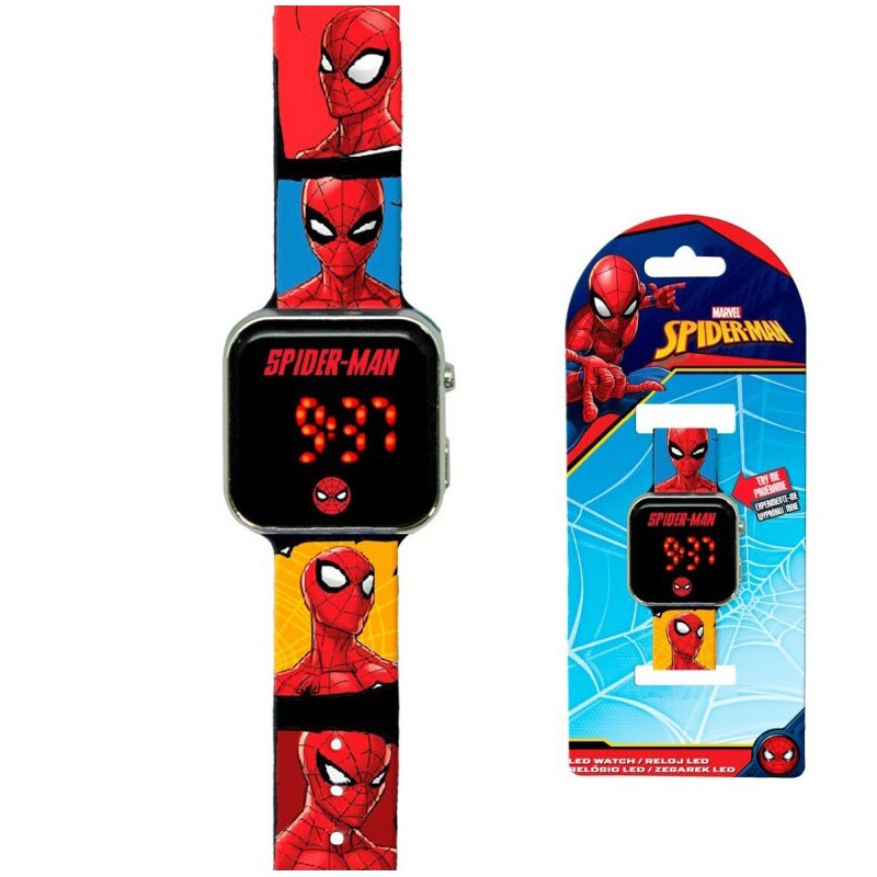 Spiderman Faces digital LED watch