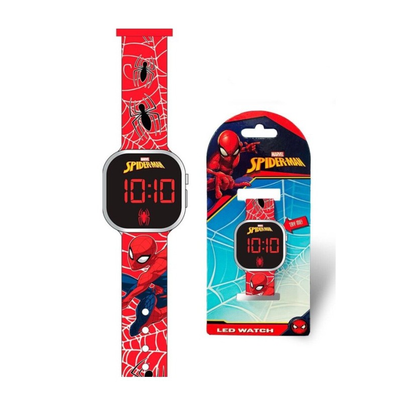 Horloge numérique LED Spiderman Web