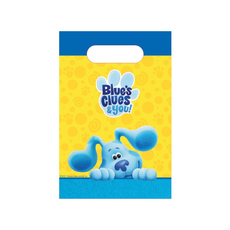 Lot de 8 sacs cadeaux amusants Blues Clues & You