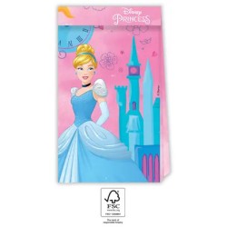 Lot de 4 sacs en papier Disney Princess Live Your Story FSC