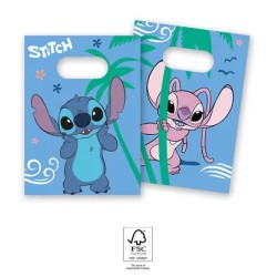 Lot de 4 sacs cadeaux en papier Disney Lilo et Stitch Angel