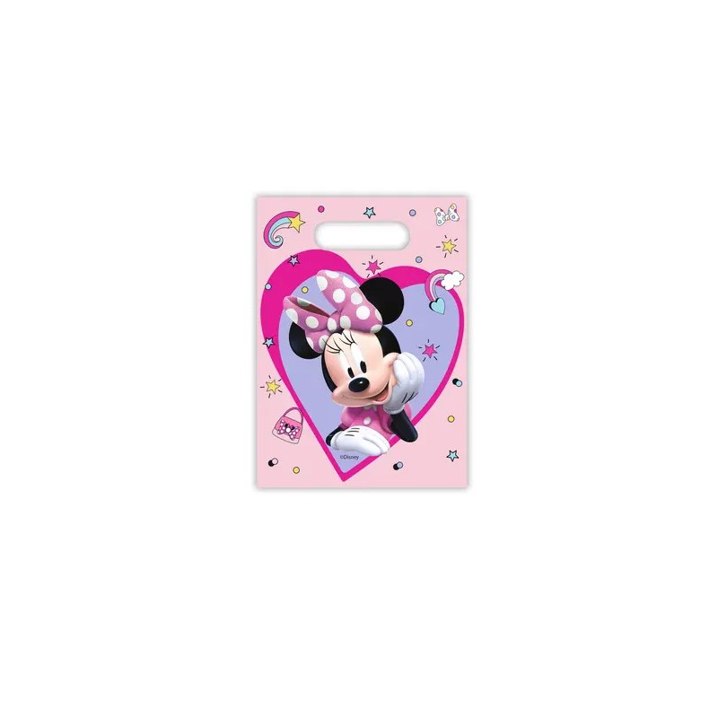 Lot de 6 sacs cadeaux Disney Minnie Junior