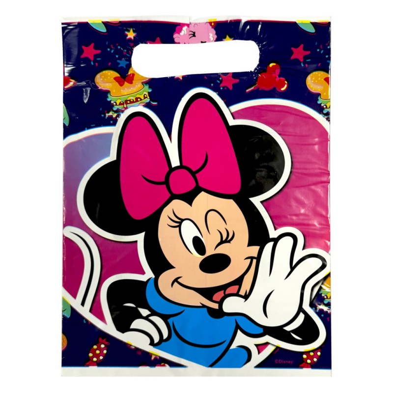 Lot de 6 sacs-cadeaux pour collations Disney Minnie