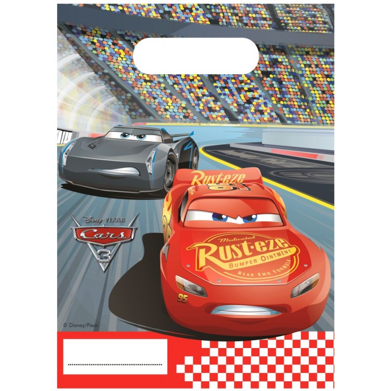 Disney Cars Arena Race gift bag set of 6