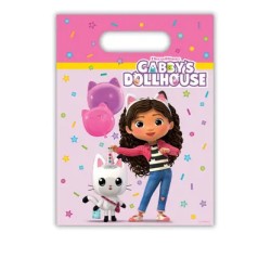 Lot de 6 sacs cadeaux Gabby's Dollhouse Friends