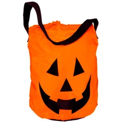 Sac de collection de bonbons orange d'Halloween