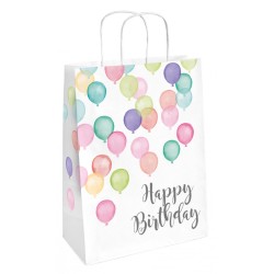 Lot de 2 sacs en papier pastel pour anniversaire