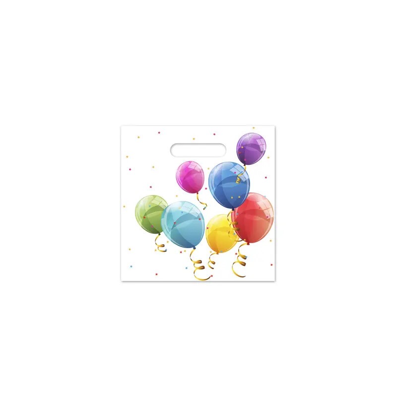 Balloon Sparkling paper gift bag set of 4