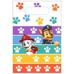 Lot de 8 sacs cadeaux Paw Patrol Color Paws