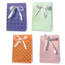 Coffret cadeau à motifs colorés, lot de 4