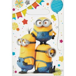 Sac cadeau Minions Hourra 6 pièces