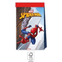 Sacs en papier Spiderman Crime Fighter 4 pièces FSC