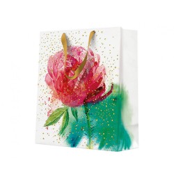 Rose Watercolor paper gift bag 20x25x10 cm