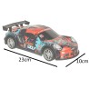 Voiture de sport RC bleu rouge
