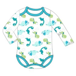 Dinosaur baby body, combidress (68-92)