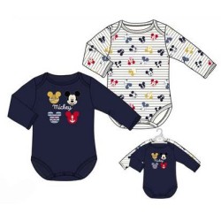 Body bébé Disney Mickey, ensemble de vêtements combinés 2 pièces