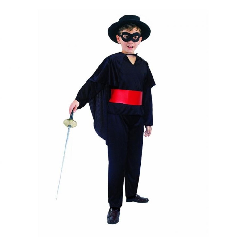 Halloween Black Master of the Sword Costume 130/140 cm