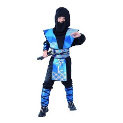 Costume Ninja Bleu 110/120 cm