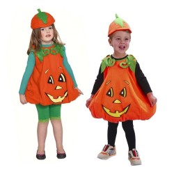 Petite Citrouille d'Halloween, Costume de Citrouille 92/104 cm