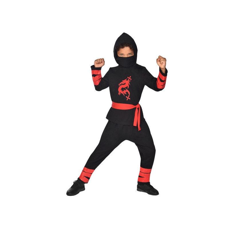 Ninja Warrior Black Costume 3-4 years